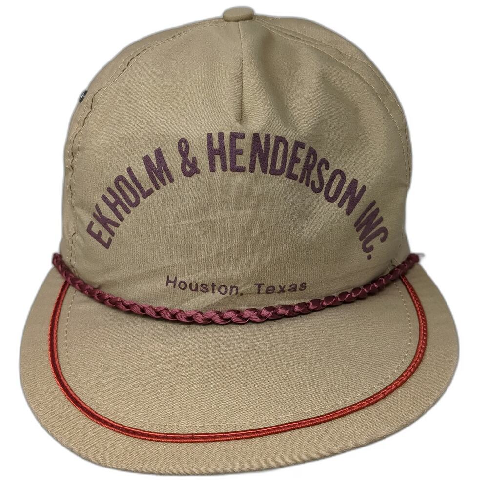 Challenger Caps 5 Panel Hat Brown One Size Ekholm Henderson Houston Texas Golf